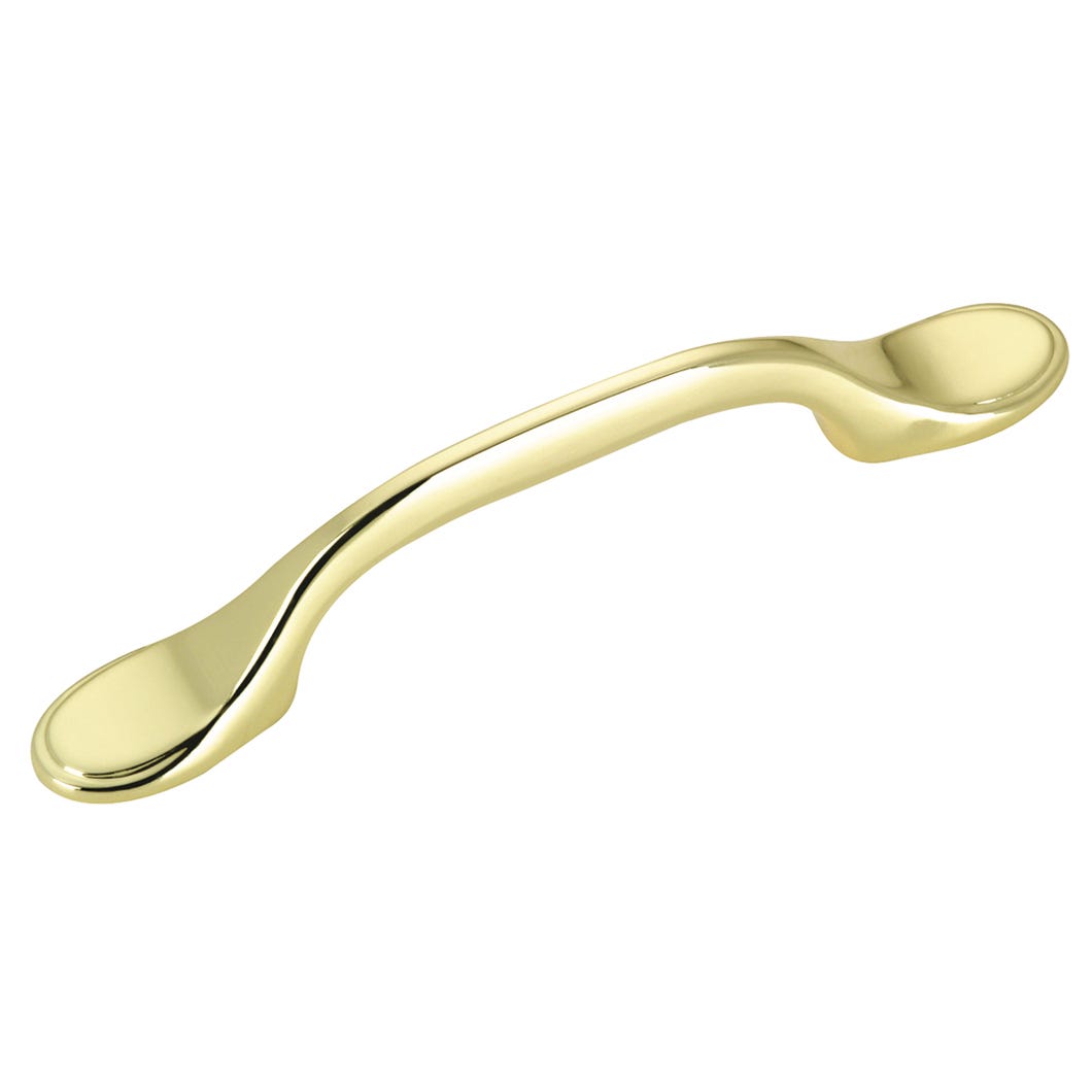 Metal Handle, Brass, 3-in.