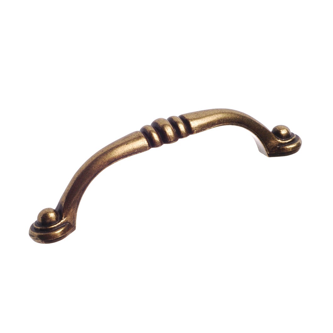 Metal Handle, Burnished Brass, 96 mm