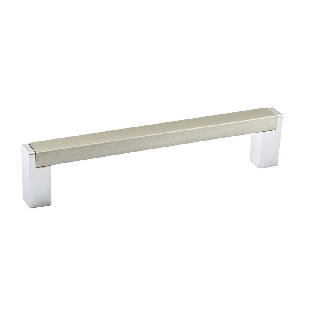 Metal Handle, Chrome/Brush Nickel, 128 mm (8/32)