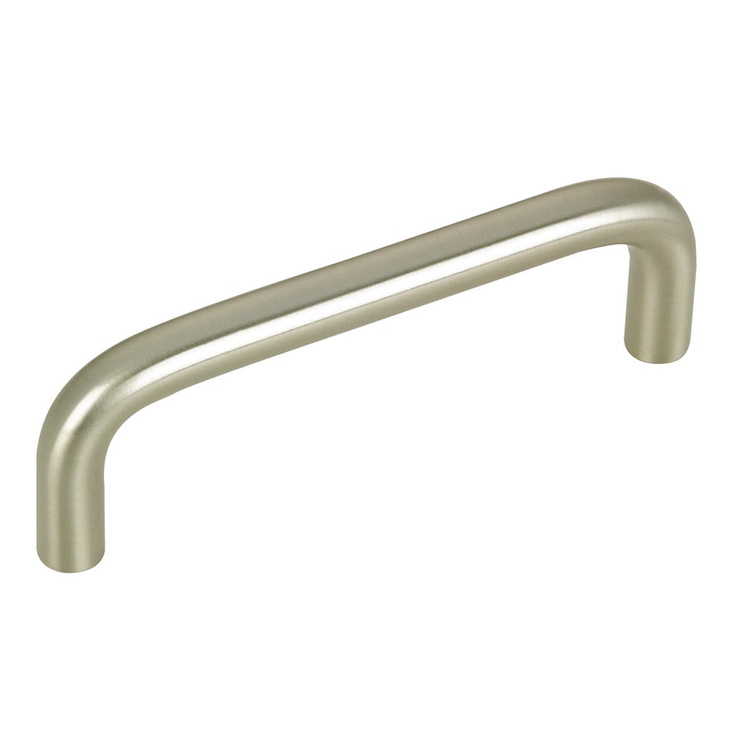 Steel Handle, Brushed Nickel, 3-in.