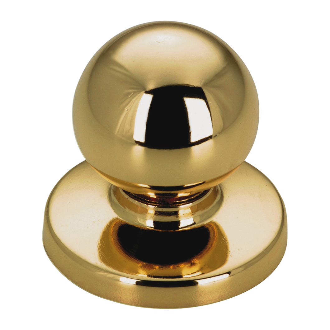 Metal Wardrobe Handle-Knob, English Antique, 1 1/4-in.