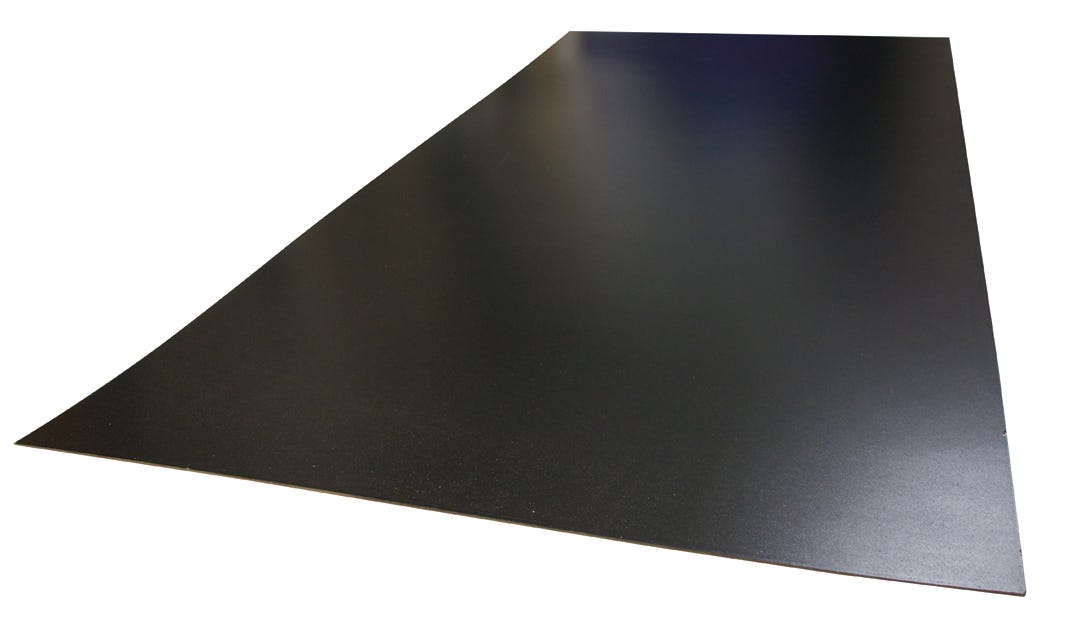 Hardboard Panel 1 Black Side, 3 mm X 4-ft. X 8-ft.