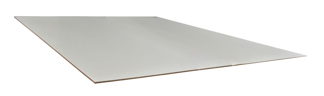 Hardboard Panel 1 White Side, 1/4 Po X 4-ft. X 4-ft.
