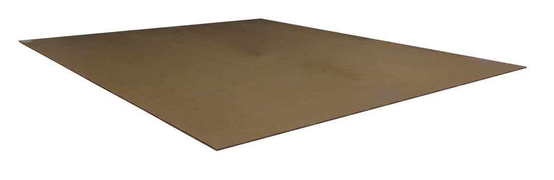 Hardboard Panel 1 White Side, 1/8-in. X 4-ft. X 4-ft.