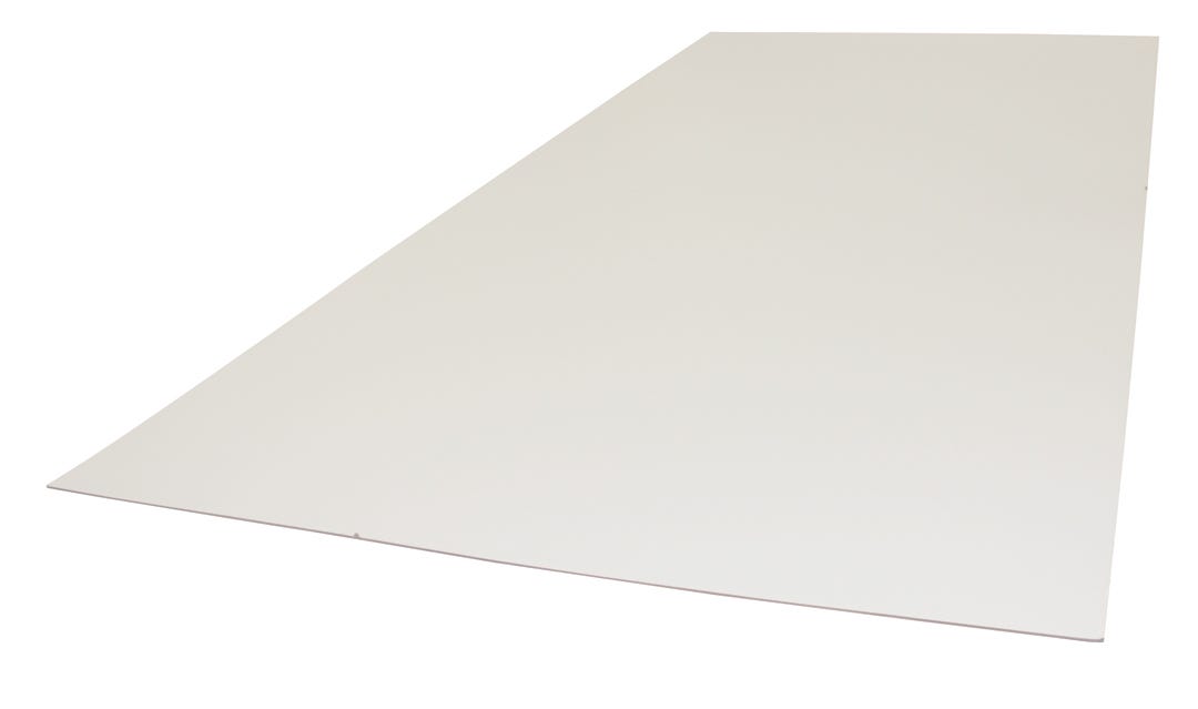 Hardboard Panel 1 White Side, 4,8 mm X 4-ft. X 8-ft.