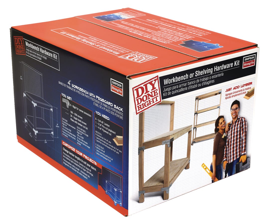 Hardware kit for workbench / shelving