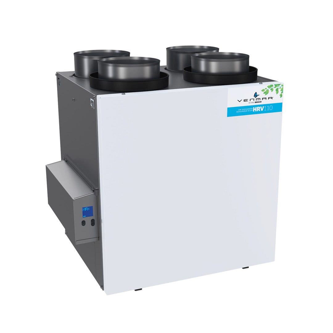 VENMAR Heat Recovery Air Exchanger, 110 CFM