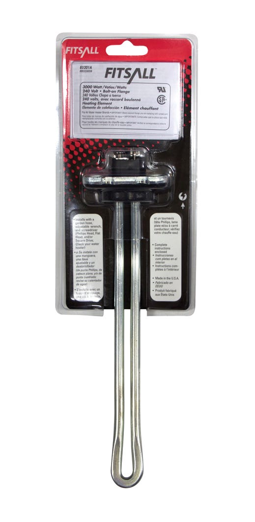 Bolt-In Flange Heating Element for Electric Water Heaters, 9.44-in.