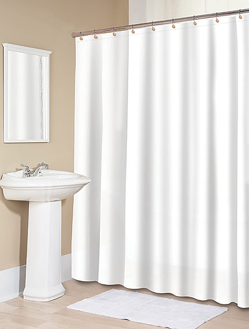 Heavy Gauge Shower Curtain Liner, White, 70-in. X 72-in.