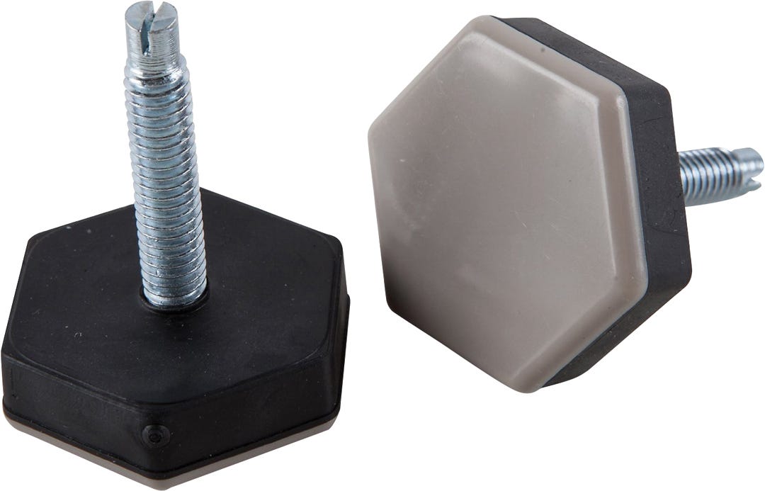 Hexagonal slide-glide with screw