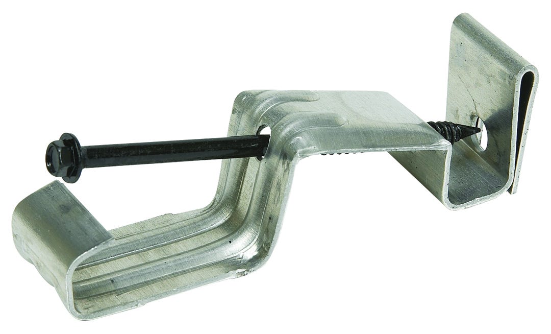 Hidden hanger aluminum with hex head screw