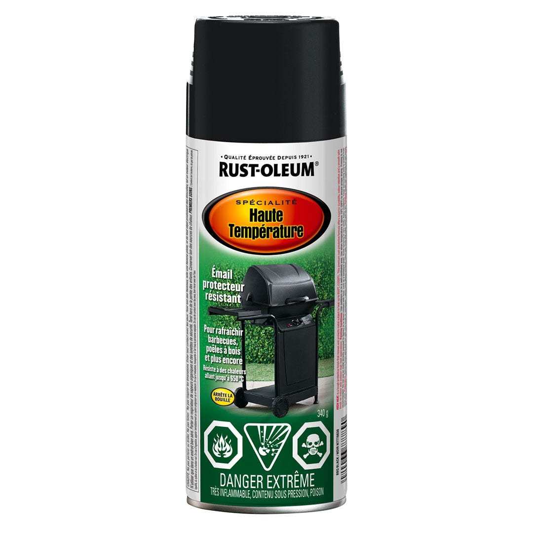 Peinture haute température pour BBQ, Black, 340 g
