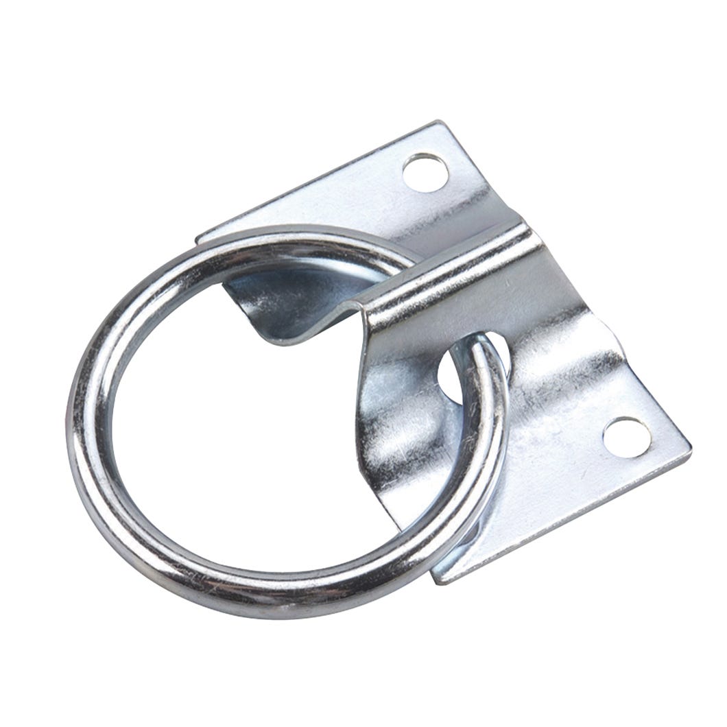 Hitching Ring with Plate, 3/8-in. X 2-in.