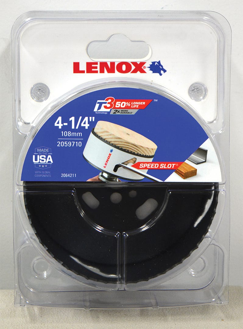 Lenox Speed Slot Bi-metal Hole Saw, 4-1/4-in.
