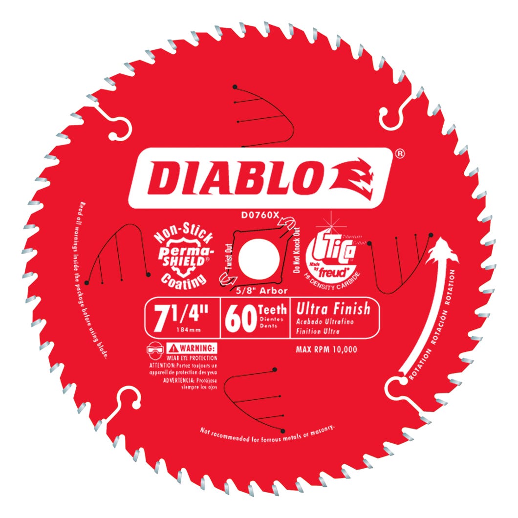Fine finish saw blade