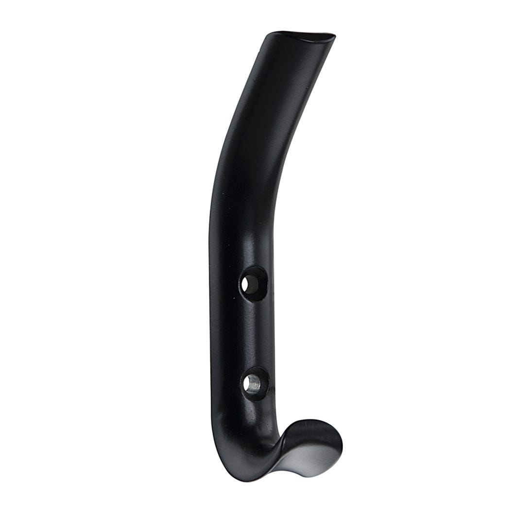 Contemporary Metal Hook, Black