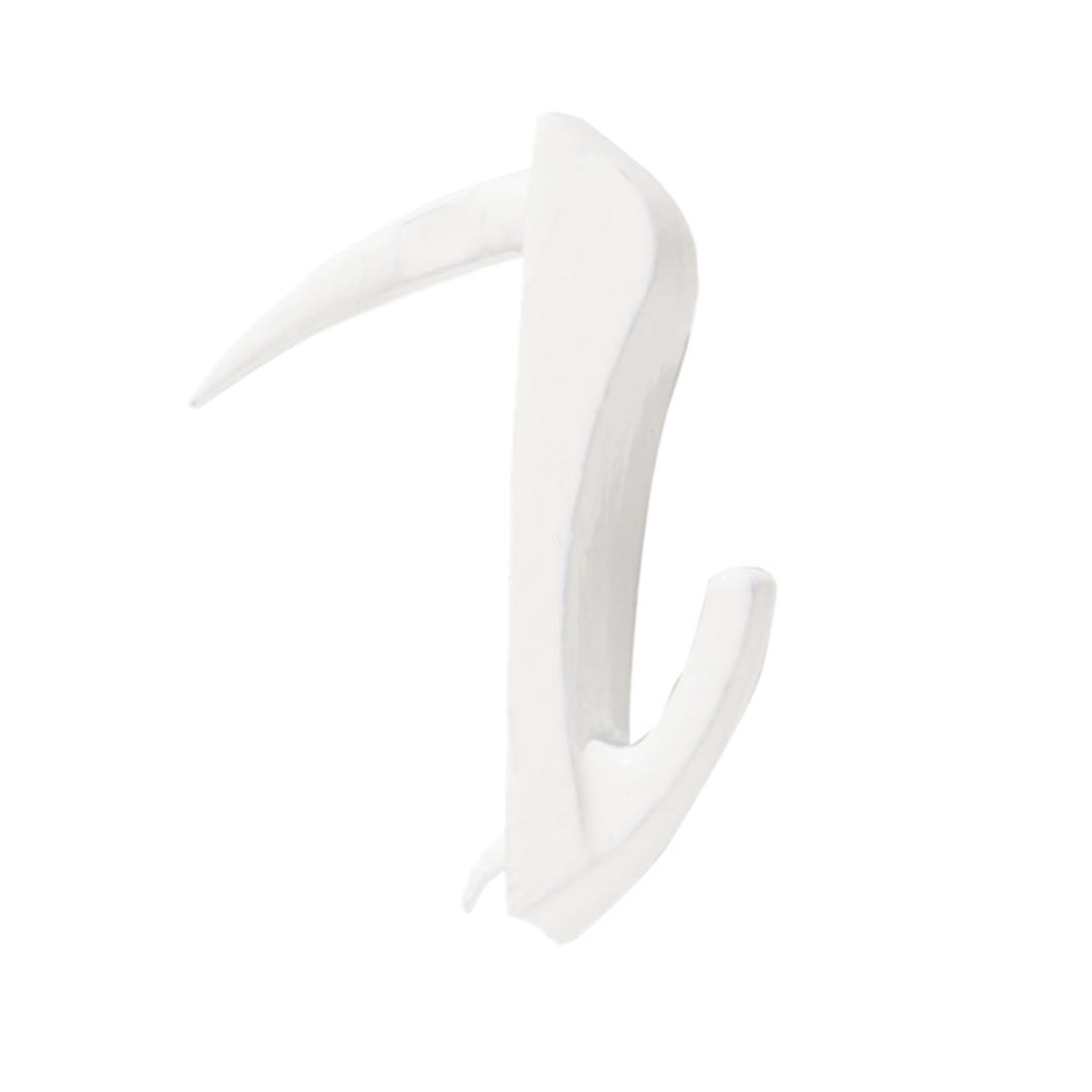 WALLBITER Hook for Medium Picture, White, 4/Pack