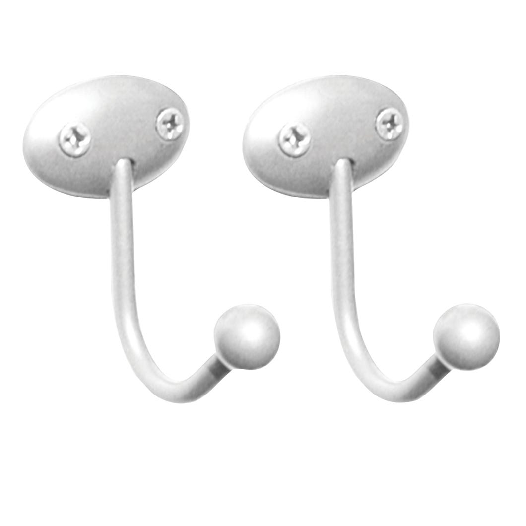 Utility Metal Hook, White, 2 Pack, 2-in. X 3-in.