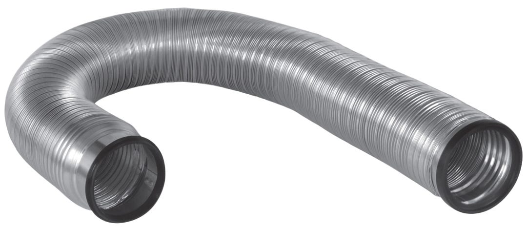 Aluminum Semi-Rigid Pipe for Dryer, 4-in. X 6-in.