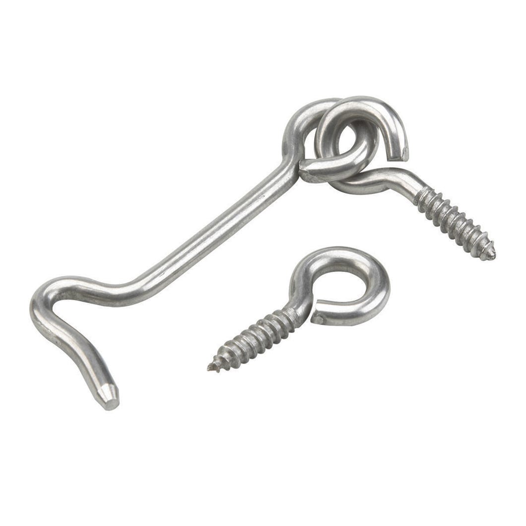 Hook with Eye for Gate, 2 1/2-in.