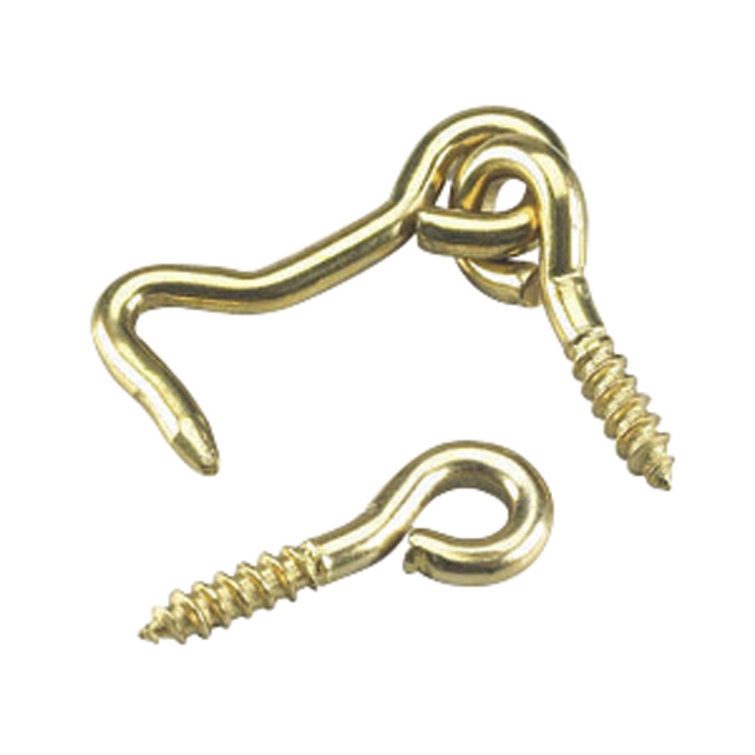 Hook with Ring for Gate, 1 1/2-in., Steel