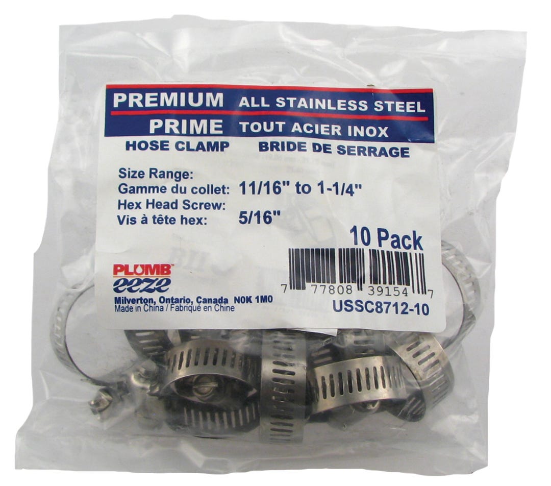 Hose Clamp #12, 11/16-in. to 1 1/4-in.