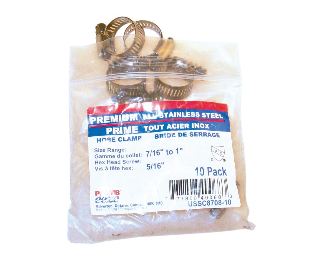 Hose Clamp #8, 1/2-in. to 29/32-in.