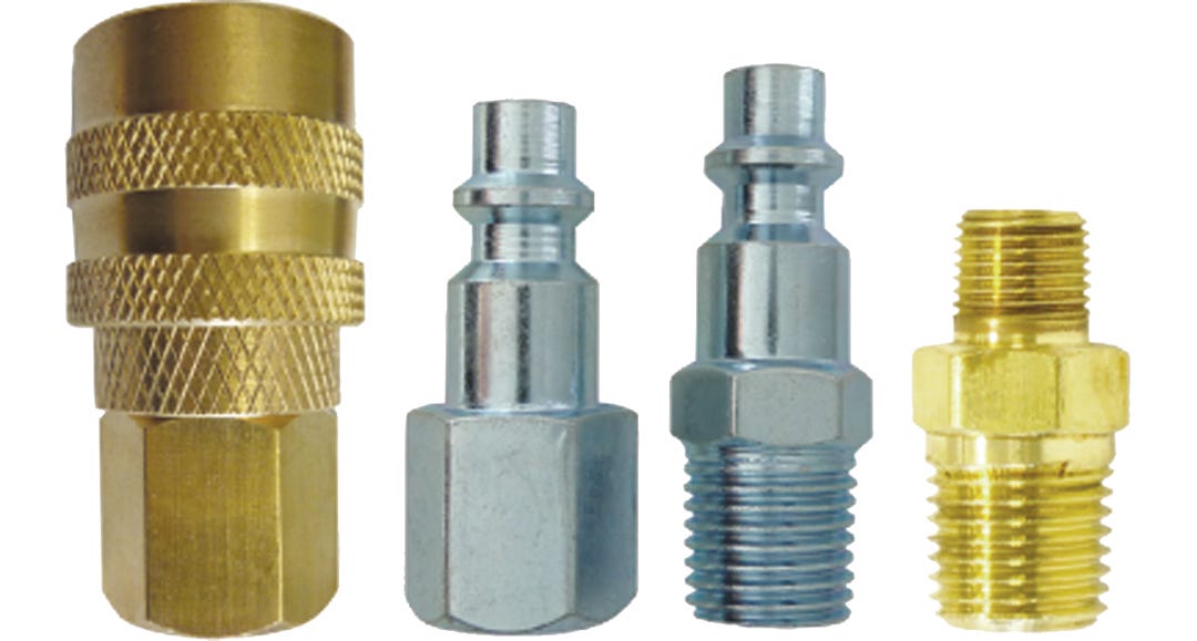 Hose Coupler Kit, 1/4, 2 Male/2 Female, NPT
