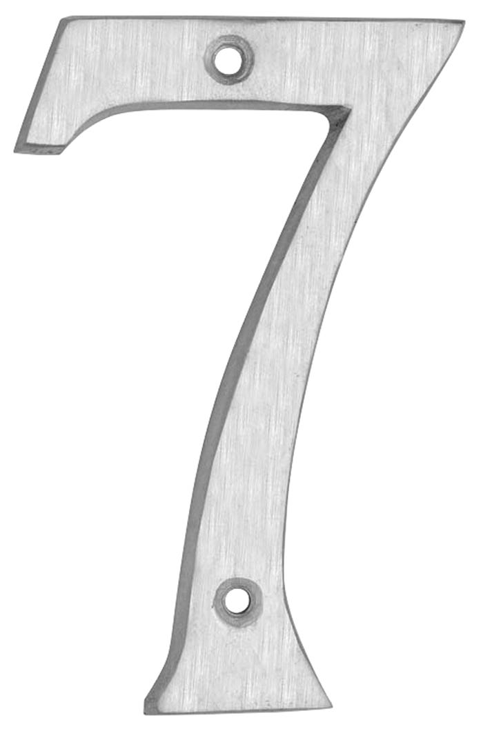 House Number 7, Aluminum, 4-in.