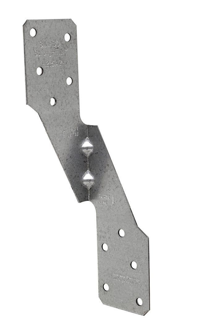 Hurricane Tie 1 3/8-in. X 1 3/8-in. X 6-in. 18 Ga