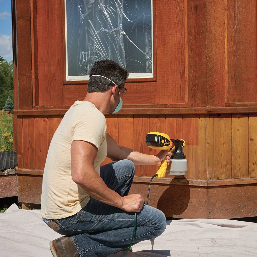 HVLP sprayer for exterior paints ans stains