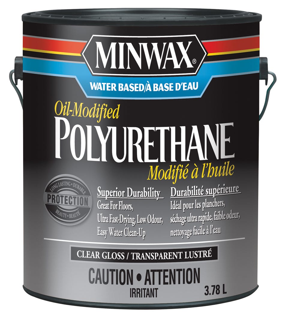 Hybride Varnish, Superior Durability Multi Surface, Clear Gloss, 3.78 L