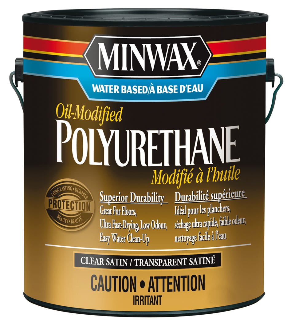 Hybride Varnish, Superior Durability Multi Surface, Clear Satin, 946 ml