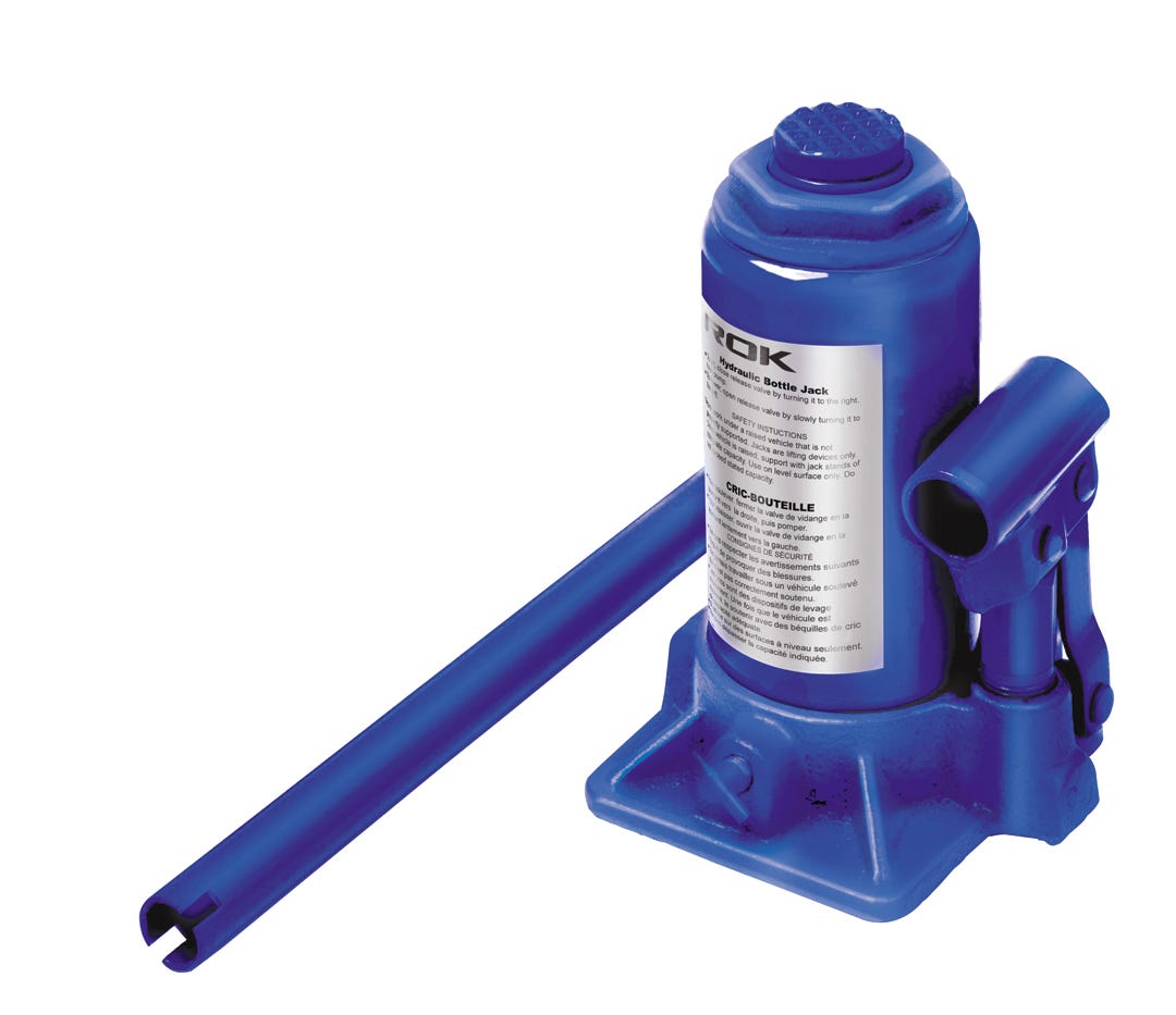 Hydraulic Bottle Jack, 6 Ton