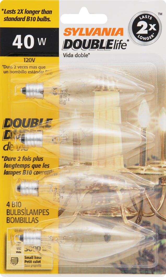 Incandescent Light Bulb Chandelier, B10