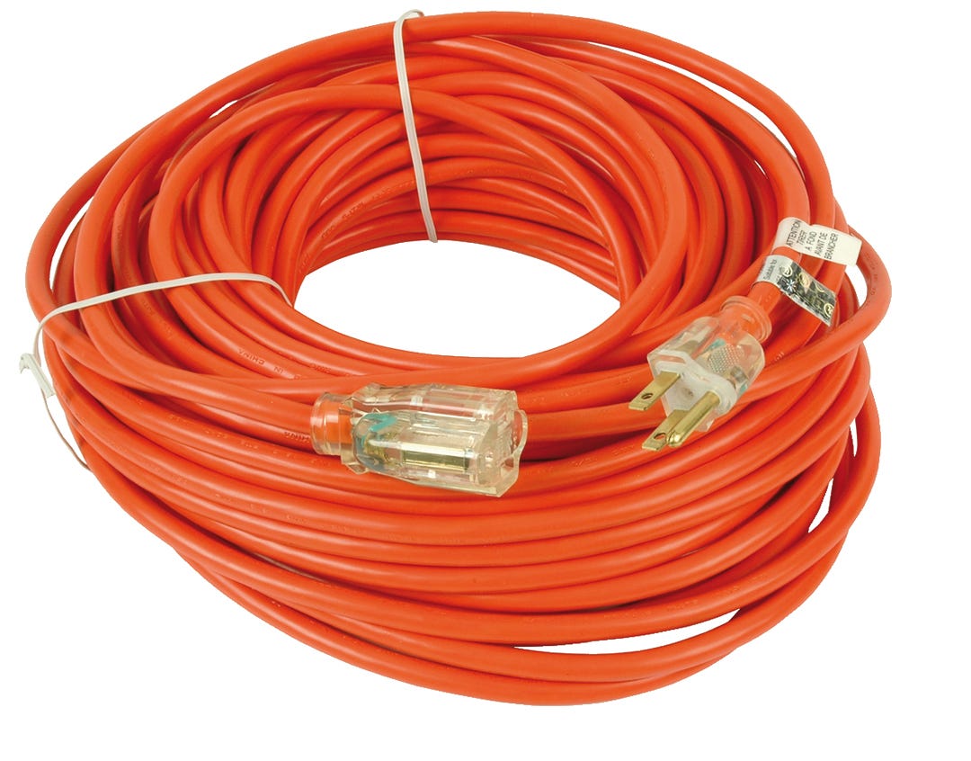 Indoor/Outdoor Extension Cord with Power Indicator Light, 98.3-ft.