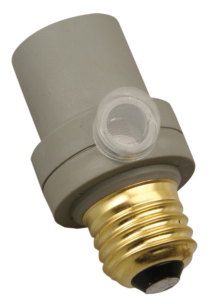 Indoor / outdoor socket with photocell