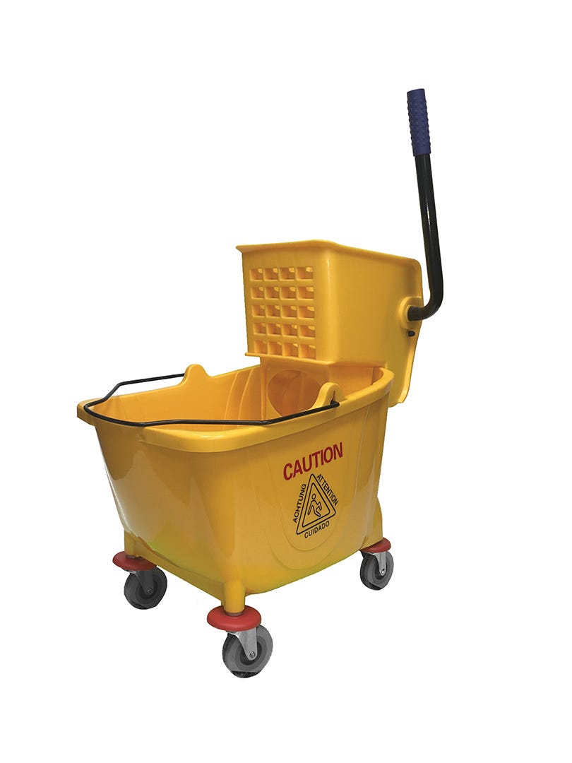 Industrial Bucket with Side Press Wringer