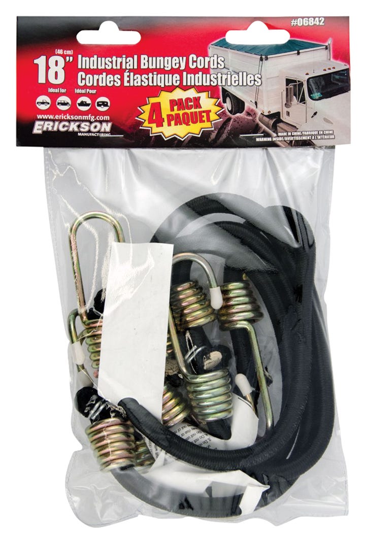Industrial Bungey Cords, 18-in.