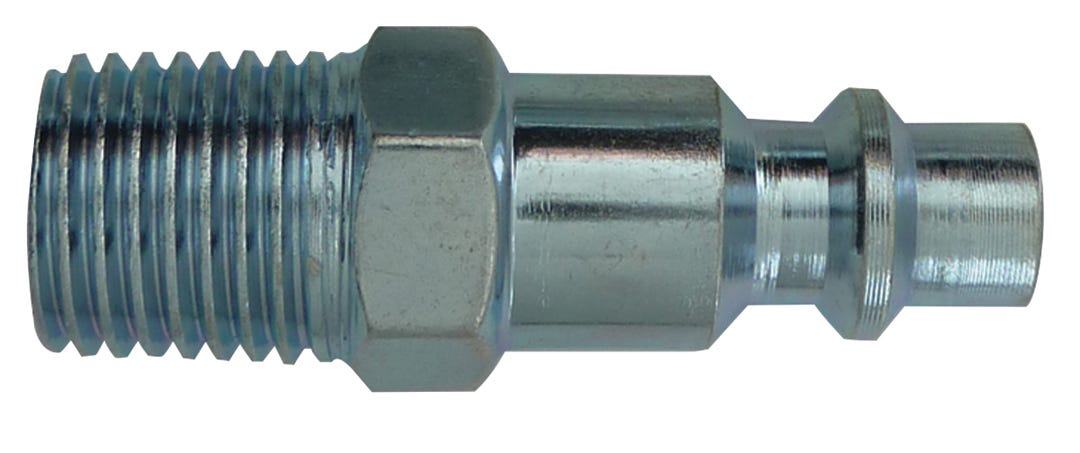 Industrial Coupler Plug, 1/4 Male, NPT