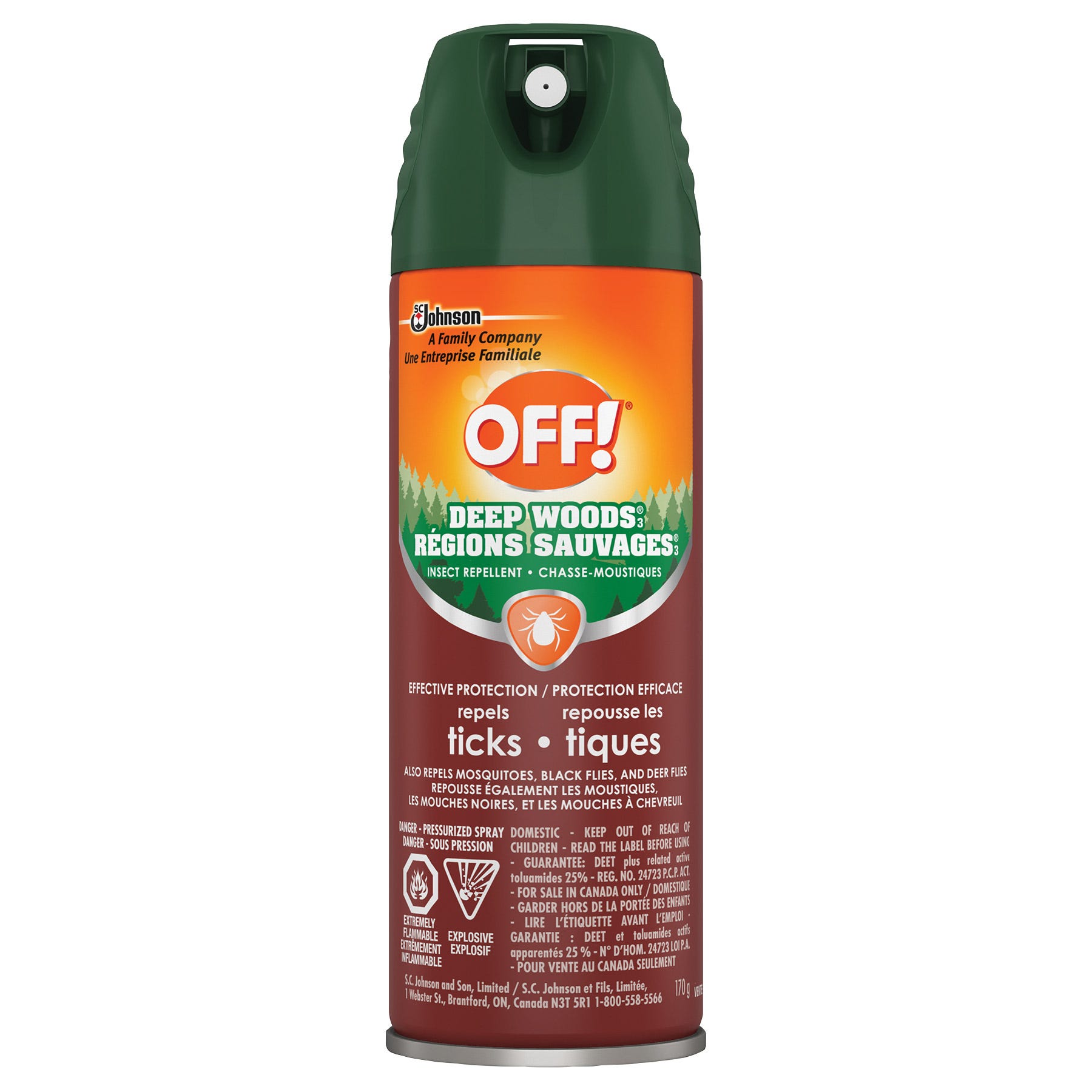 Off! Deep Woods Insect Repellent, for Ticks, 170 G