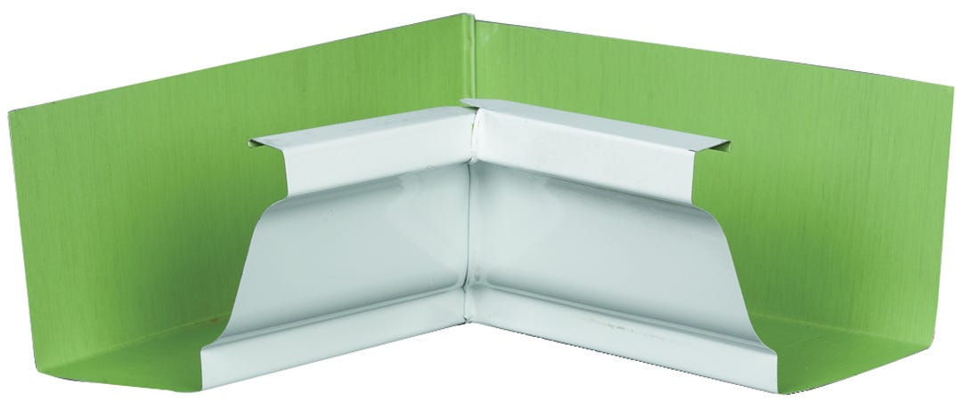 Inside corner aluminum for gutter