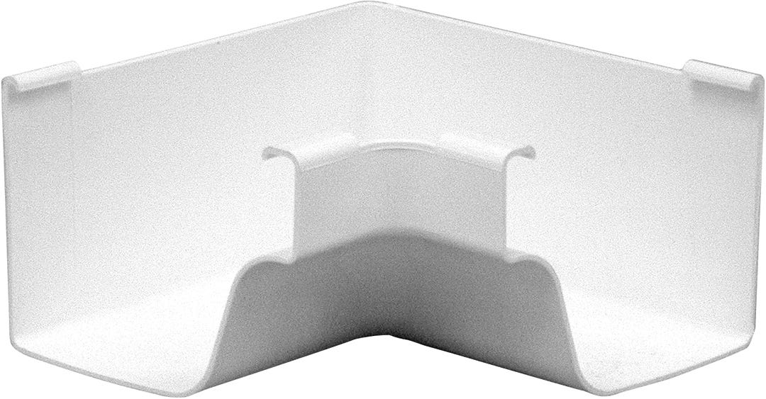 Inside corner for vinyl gutter