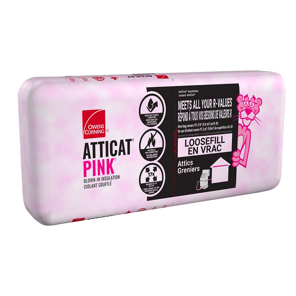 AttiCat Expanding Blown-in PINK FIBERGLAS Insulation