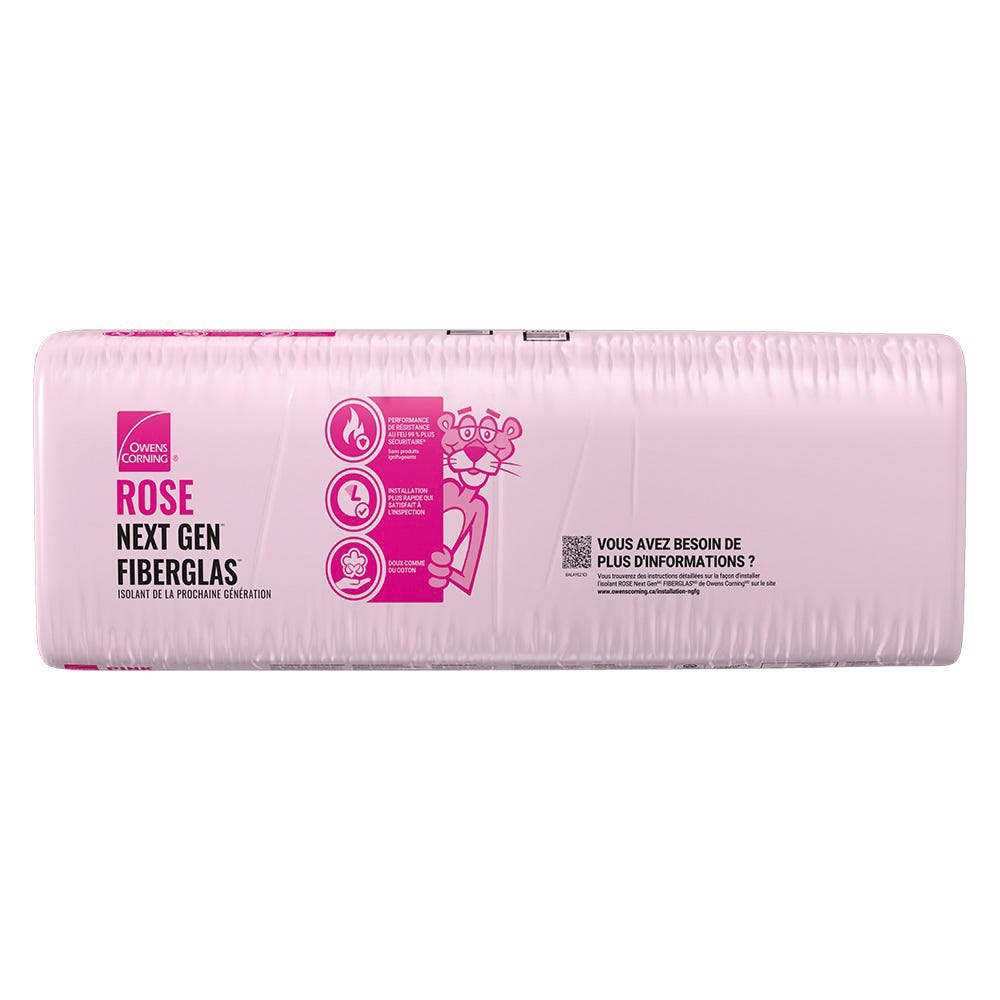 R-12 Pink Next Gen Fiberglas Insulation, 11-in. x 48-in. x 3.5-in.