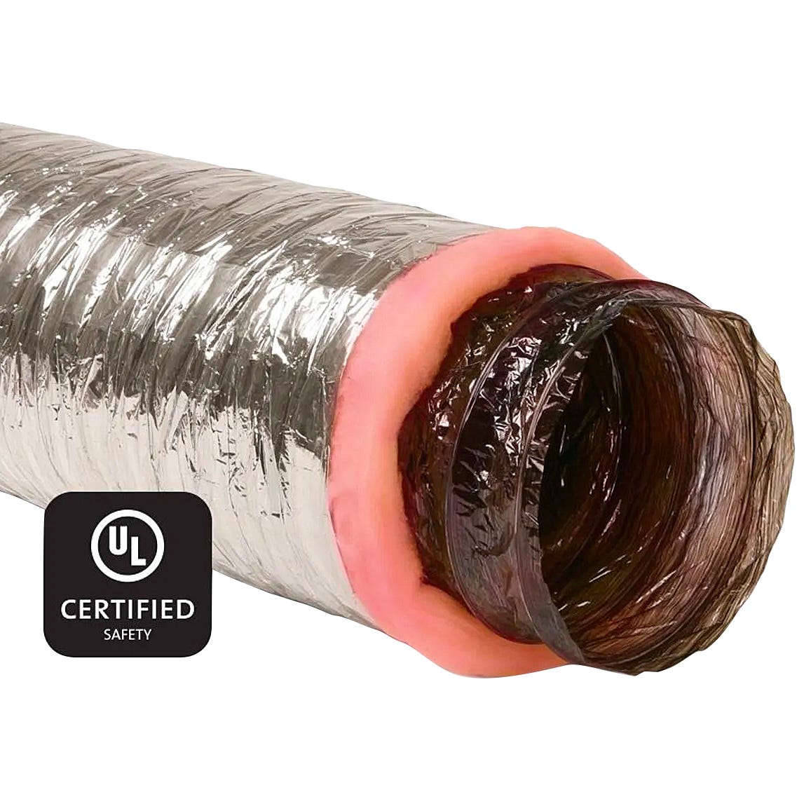 Insulated Polyester Air Duct, Flexible, 3-in. X 25-Ft.