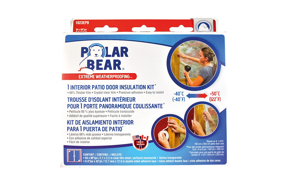 Insulating Shrink Film for Indoor Use On Patio Door (80 X 86 inch)