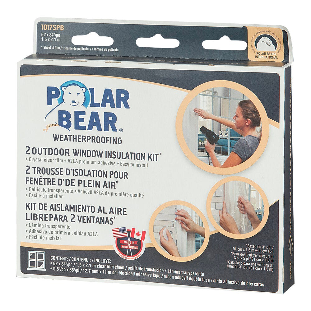 Window Insulation Kit, Clear, 62-in. X 84-in.