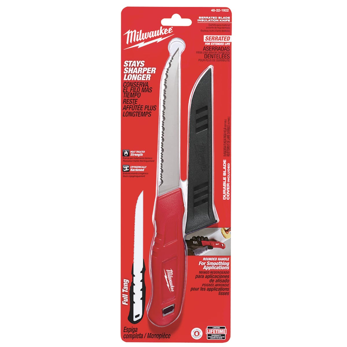 Insulation knife serrated