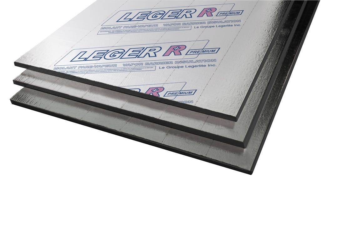 Insulation Panel with A Vapor Barrier, R2.3